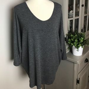 Laila Jayde Bowie 3/4 Sleeve Dolman Knit Top Sz L